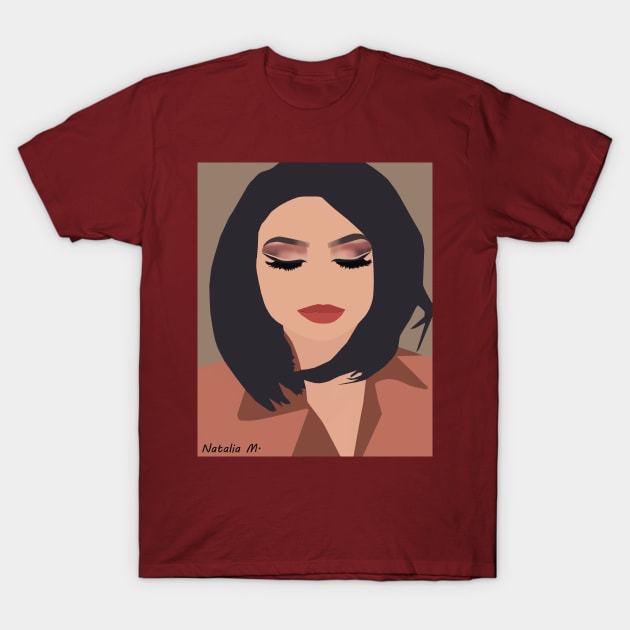 Makeup girl T-Shirt by nataliavxm